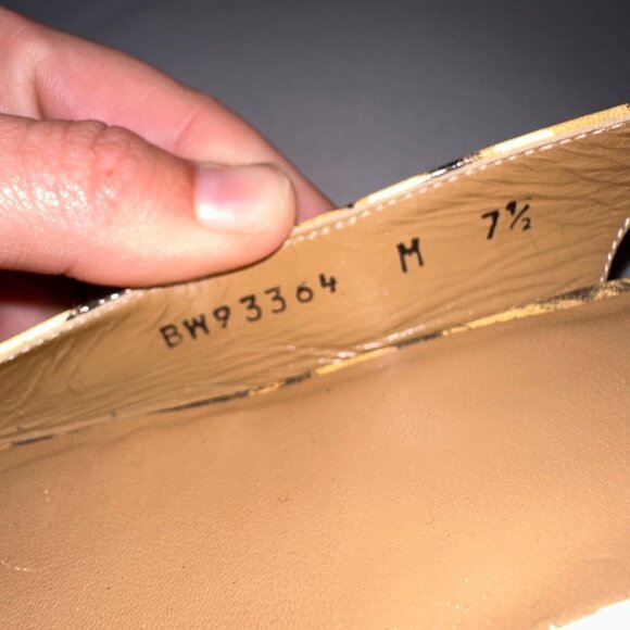 Stuart Wietzman Leather Animal Print Peep Toe Slip On Flats Shoes Womens 7.5 M - Picture 7 of 8